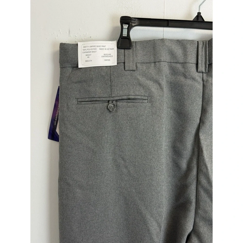 Smitty Officials Apparel Umpire Combo Pant Mens Size 46X38 (Unfinished) Gray NWT